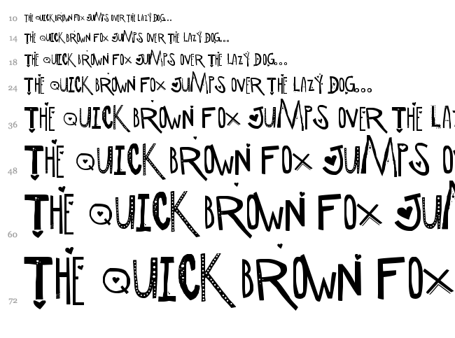 SC Manipulative Lovers font waterfall
